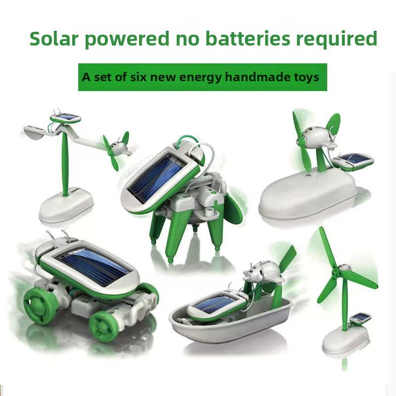 Stem Solar Robot Kit For Kids - Robotkits 6-in-1 DIY Solar Robot Wetenschapsexperiment