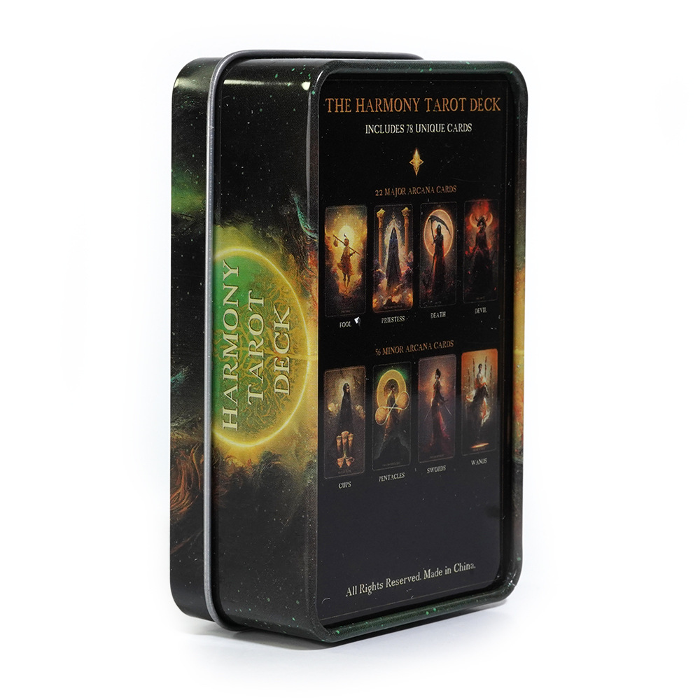 Tarot Cards Deck With Guidebook - Harmonie Tarot In Een Blik Met