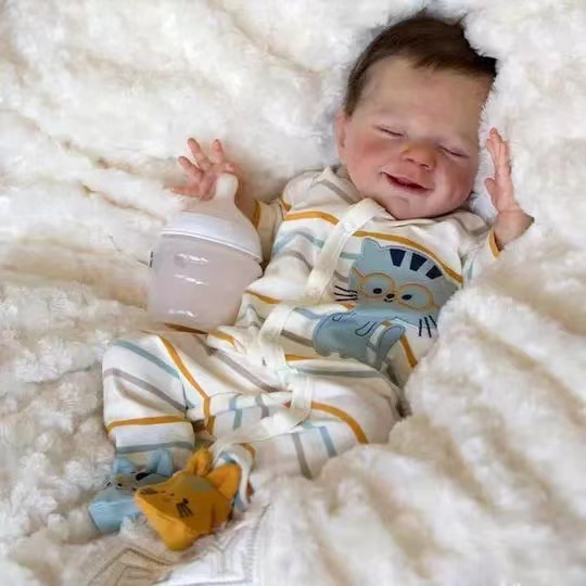 Reborn Baby Doll Silicone Realistic - Miniatuur siliconen vinyl pop reborn stressverlichting