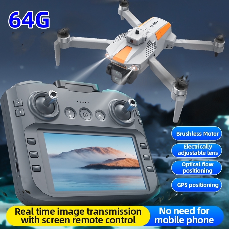 Fpv Brushless Rc Drone 4K - LF669 FPV Drone 5G 4,5 inch