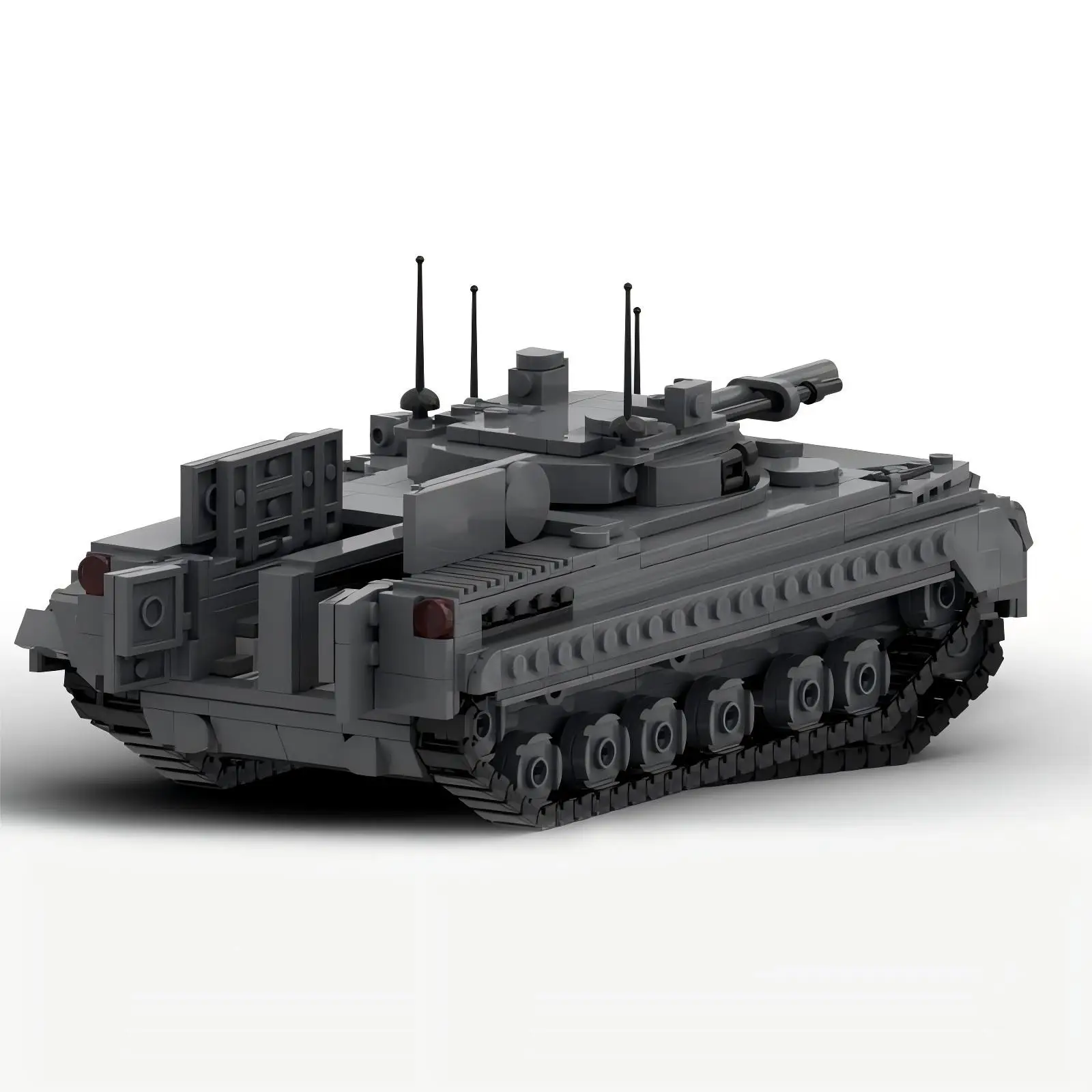 Lego Compatible Military Tank - Militaire Oorlogsserie Leger Track Armor Voertuig