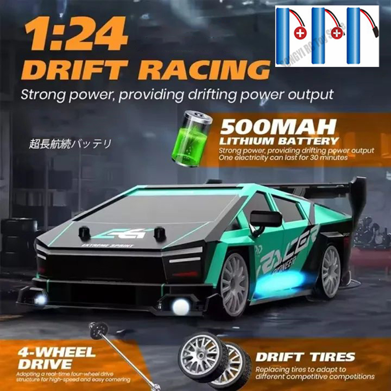Rc Drift Car 1 24 Scale 4Wd - Afstandsbediening Auto RC Drift 2,4 GHz