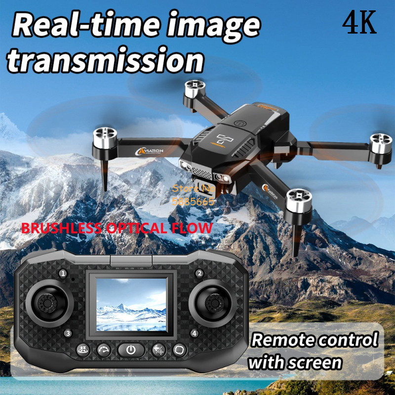 Fpv Brushless Rc Drone 4K - 4K dubbele camera optische stroom borstelloze
