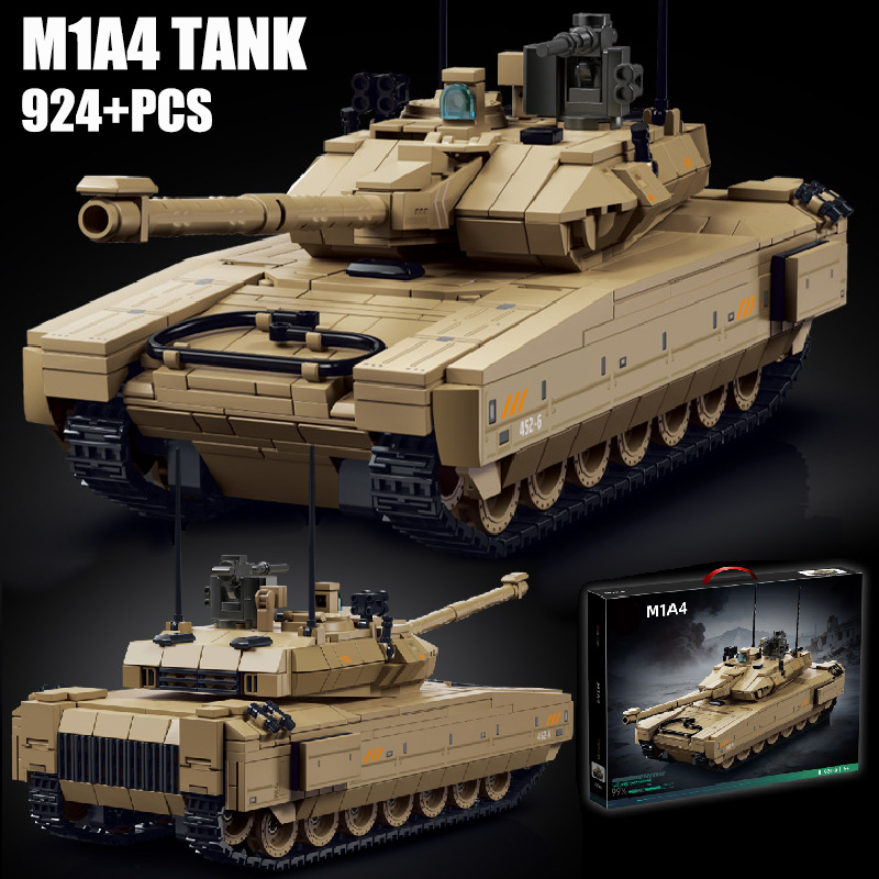 Lego Compatible Military Tank - Militaire 924-delige Delta Force M1A4 Main