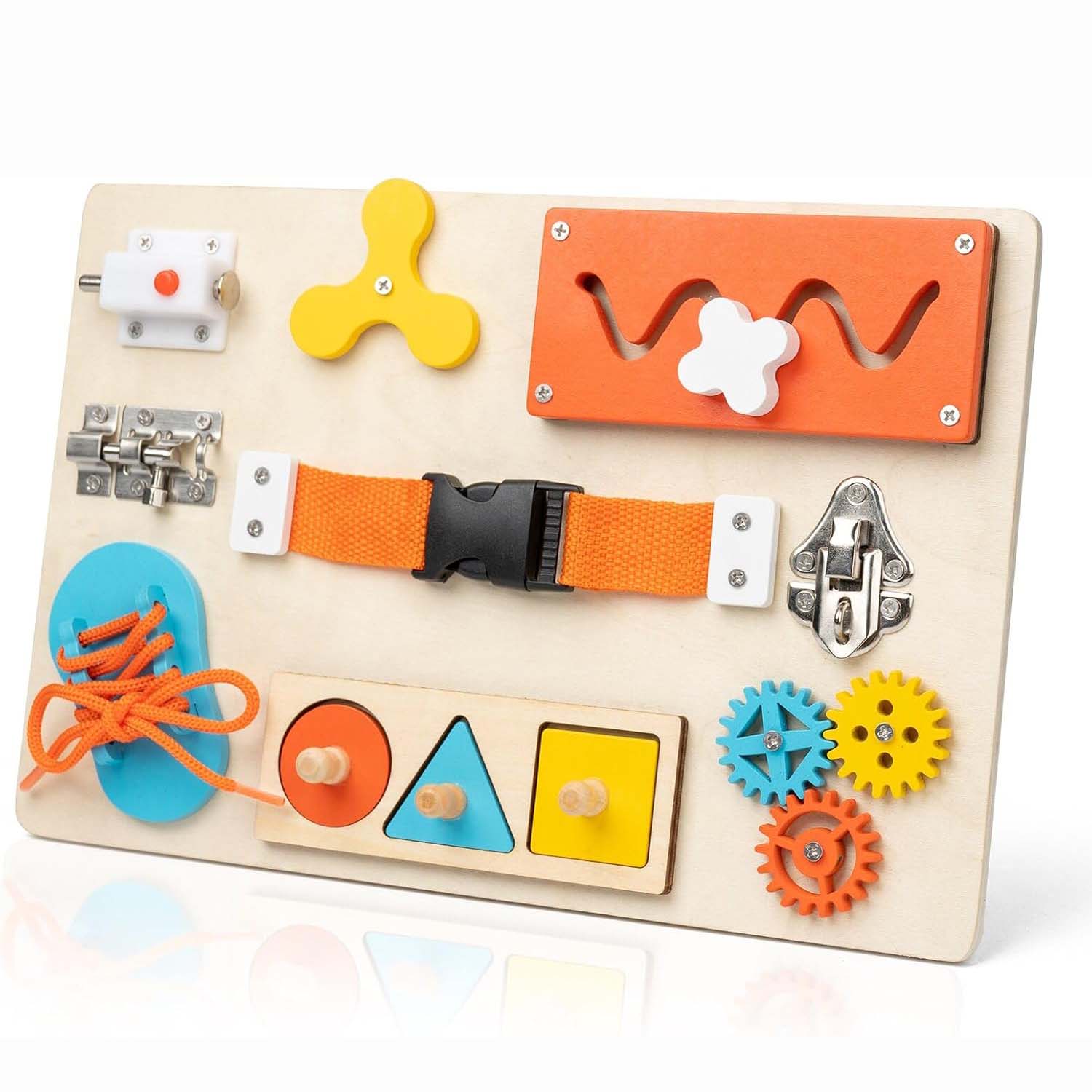 Montessori Wooden Busy Board Toddler - Montessori druk bord voor peuters Houten