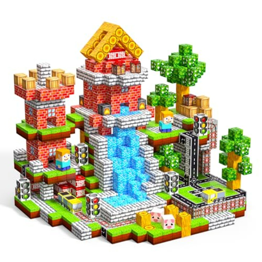 Magnetic Building Tiles Set 100Pcs - 100 stuks magnetische blokken, 0,8 inch