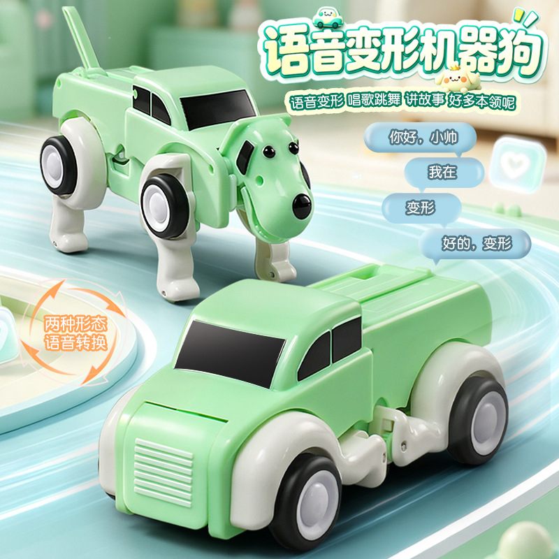 Remote Control Toys - Stemgestuurde afstandsbediening, vormveranderende AI intelligente robot-hond,