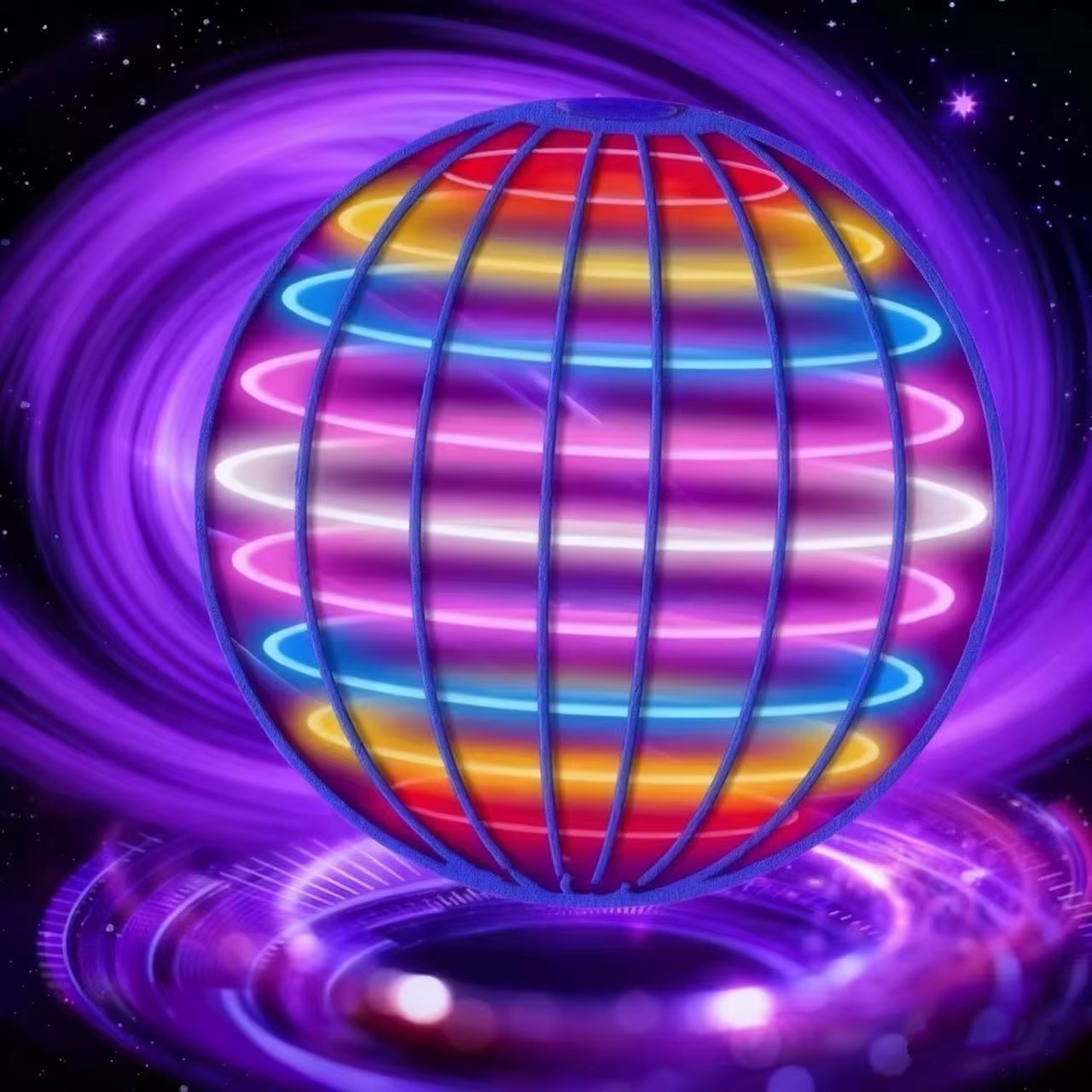 Stem Solar Robot Kit For Kids - Boomerang Flyorb Magic Flying Ball met