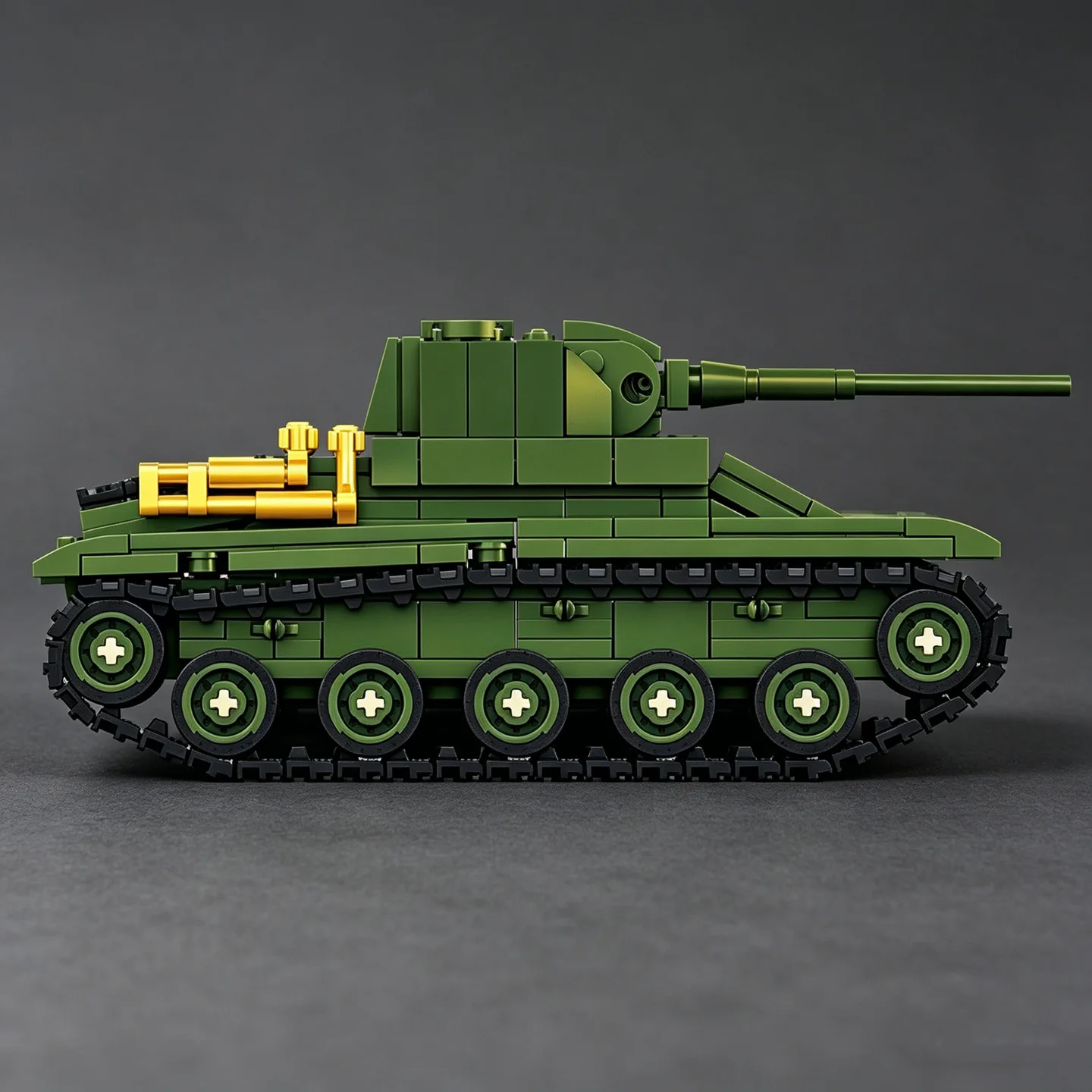 Lego Compatible Military Tank - Militair Sovjet Rode Leger T-70 Lichte