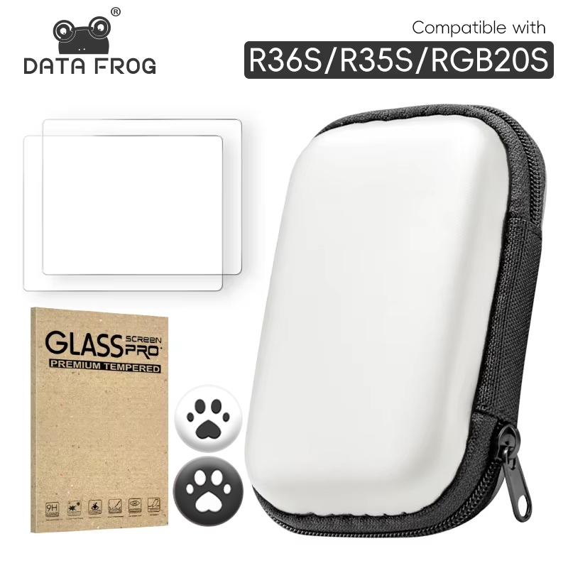 Retro Handheld Game Console R36S - DATA KIKKER Gehard Glas Screen Protector