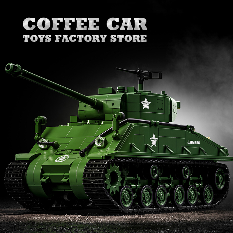 US Army M4 Tank Bouwstenen Puz - Lego Compatible Military Tank recensie en prijs