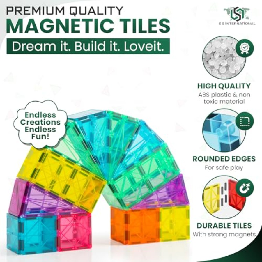 Magnetische bouwstenen set van - Magnetic Building Tiles Set 100Pcs recensie en prijs