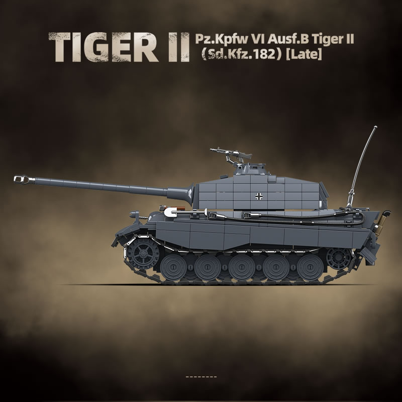 WW2 Militaire De Koning Tijger - Lego Compatible Military Tank recensie en prijs