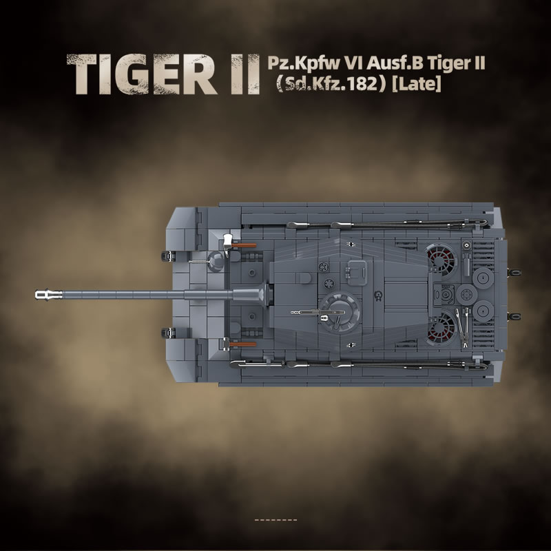 WW2 Militaire De Koning Tijger - Lego Compatible Military Tank recensie en prijs