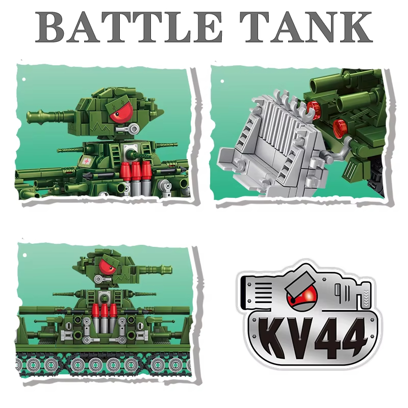 Tank World Cartoon Model Muild - Lego Compatible Military Tank recensie en prijs