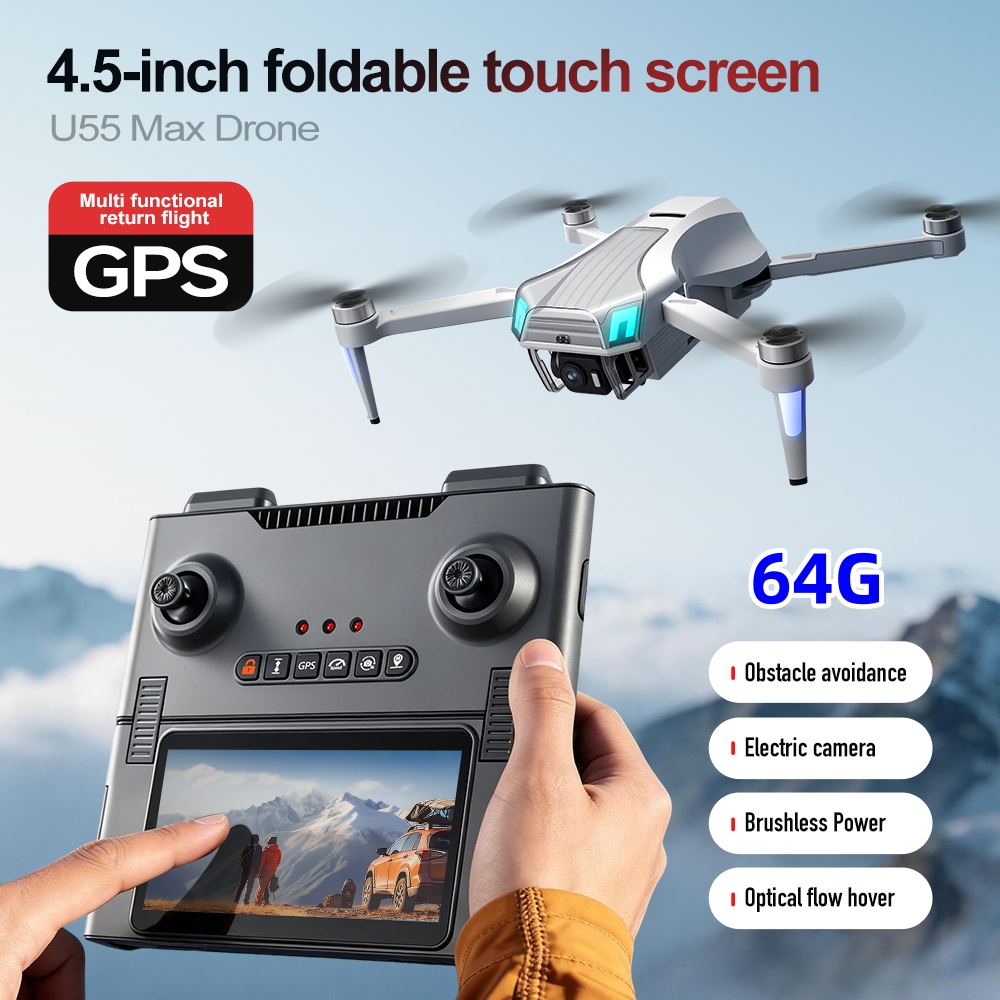 NCZOBOE U55 Drone Professionel - Fpv Brushless Rc Drone 4K recensie en prijs