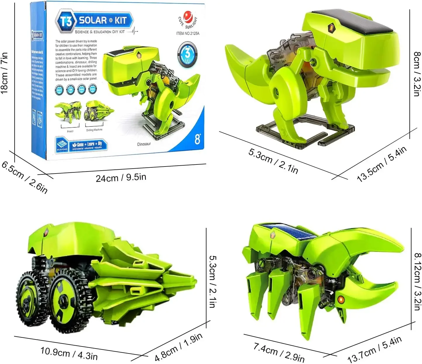 Assembleren Solar Robot Kit 3  - Stem Solar Robot Kit For Kids recensie en prijs