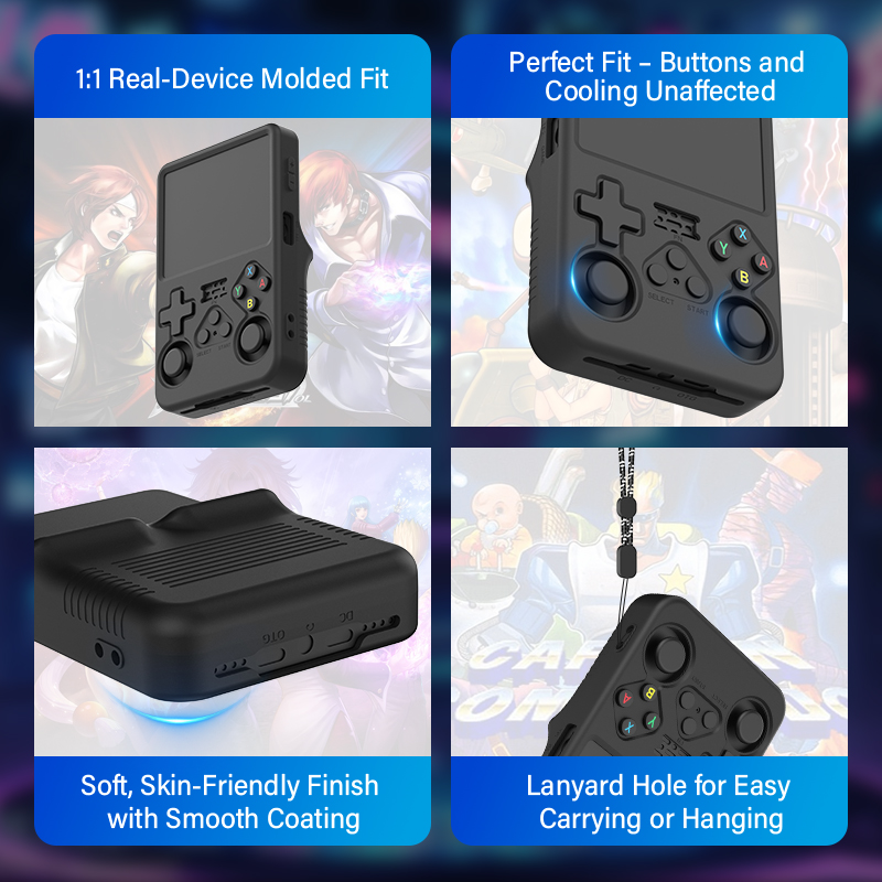 Beschermhoesje voor R36S, sili - Retro Handheld Game Console R36S recensie en prijs