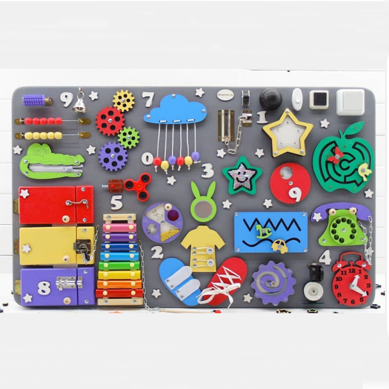 Drukke Board Diy Montessori Sp - Montessori Wooden Busy Board Toddler recensie en prijs