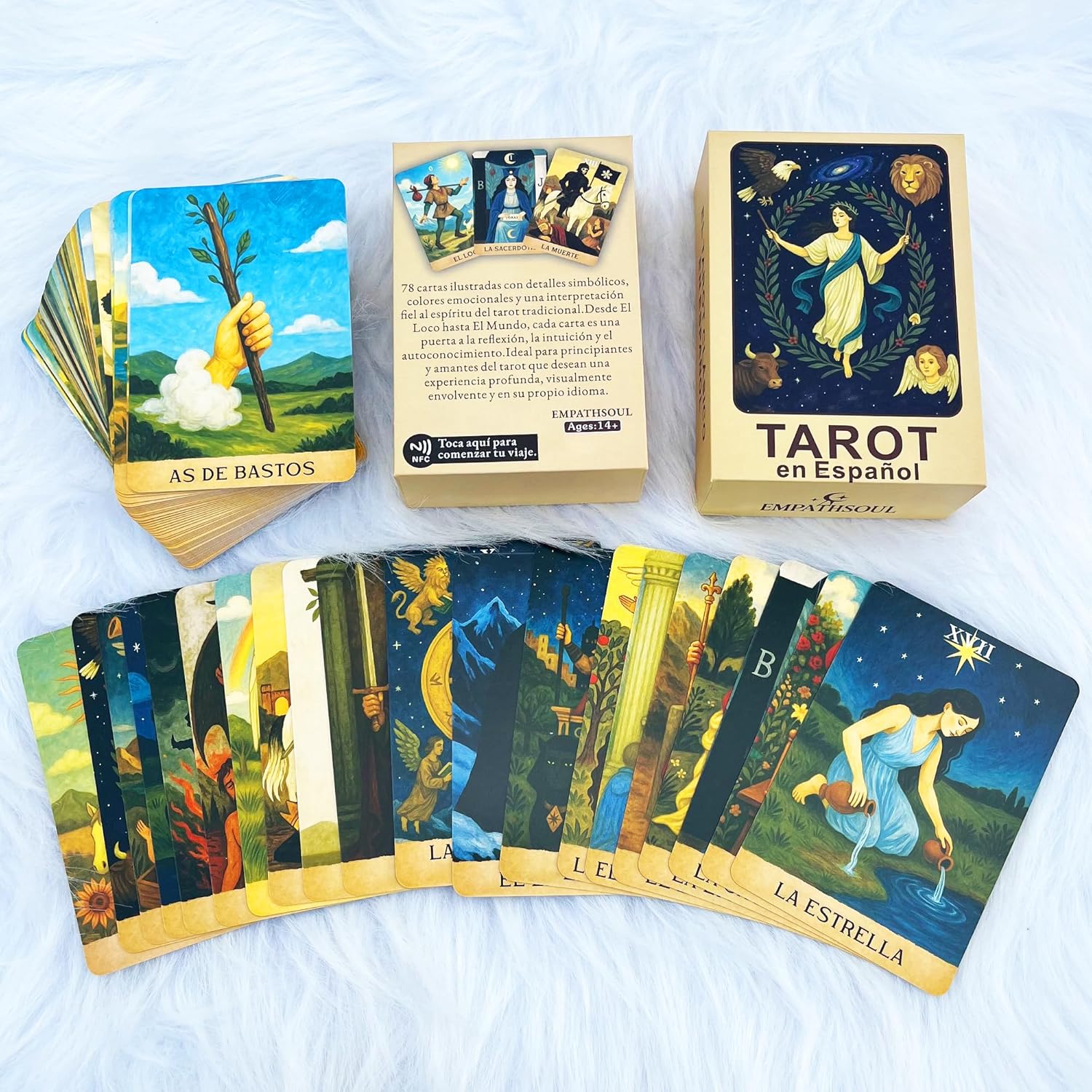 Spaans Tarot Deck, klassieke t - Tarot Cards Deck With Guidebook recensie en prijs