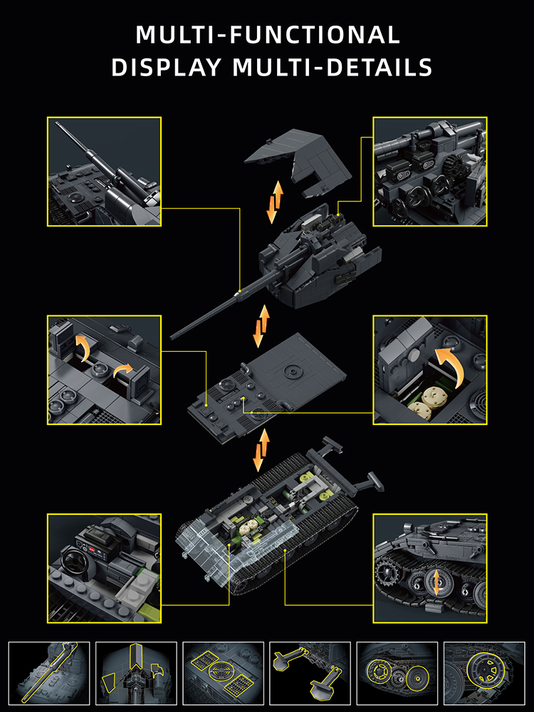 DIY MOC Waffentrager Militair  - Lego Compatible Military Tank recensie en prijs