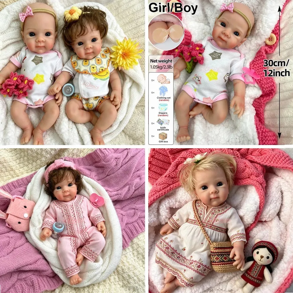 12 inch siliconen reborn babyp - Reborn Baby Doll Silicone Realistic recensie en prijs