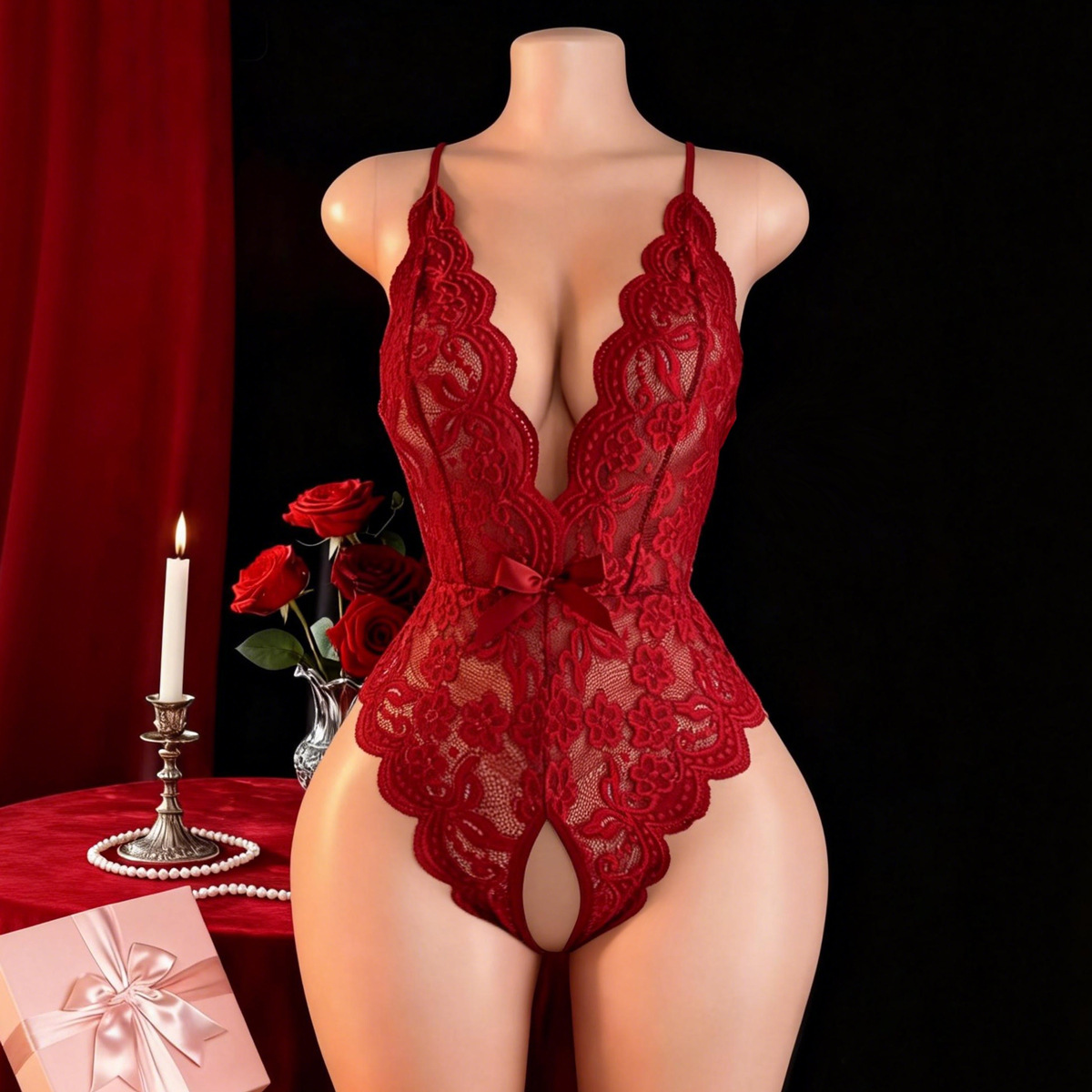 Hot Crotchless sexy lingerie v - Dolls recensie en prijs