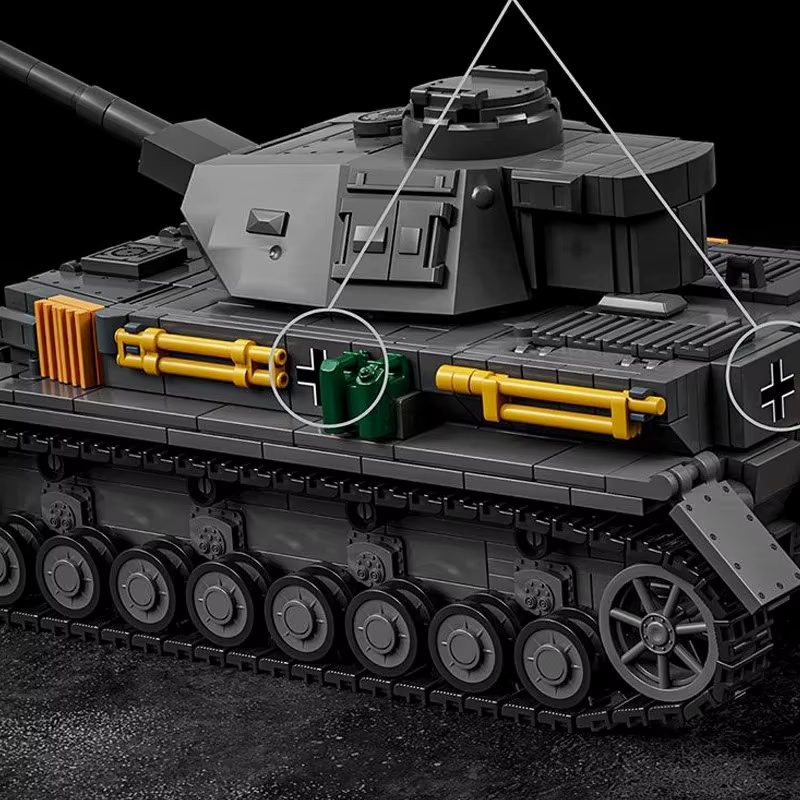 1419 PCS 1:28 GER DE Panzer IV - Lego Compatible Military Tank recensie en prijs