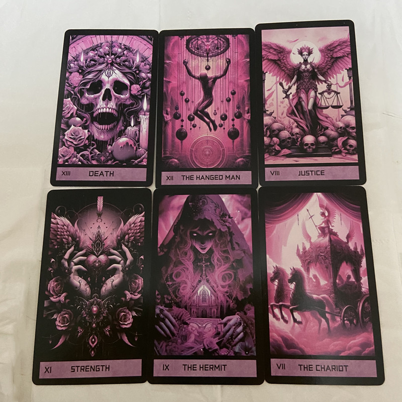 Roze Gotische Tarot Deck 78 Ka - Tarot Cards Deck With Guidebook recensie en prijs