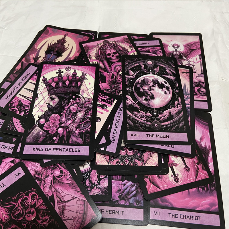 Roze Gotische Tarot Deck 78 Ka - Tarot Cards Deck With Guidebook recensie en prijs