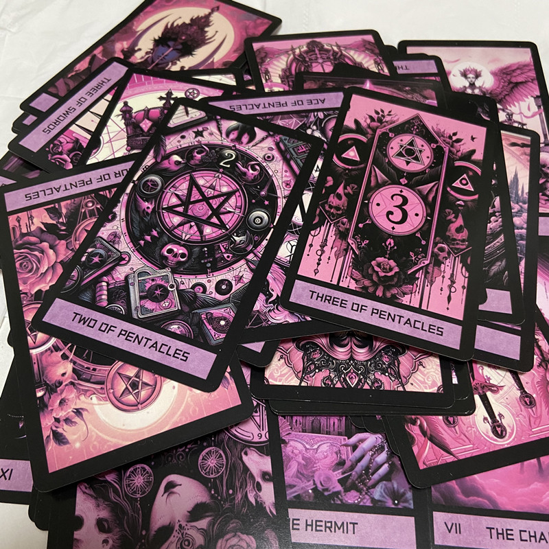 Roze Gotische Tarot Deck 78 Ka - Tarot Cards Deck With Guidebook recensie en prijs
