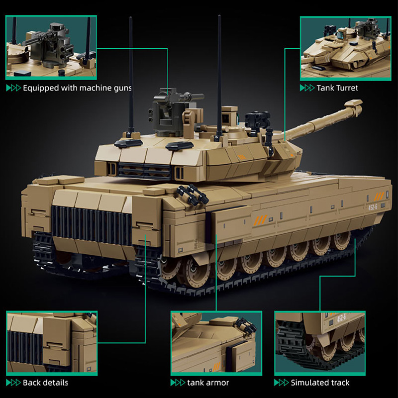 Militaire 924-delige Delta For - Lego Compatible Military Tank recensie en prijs