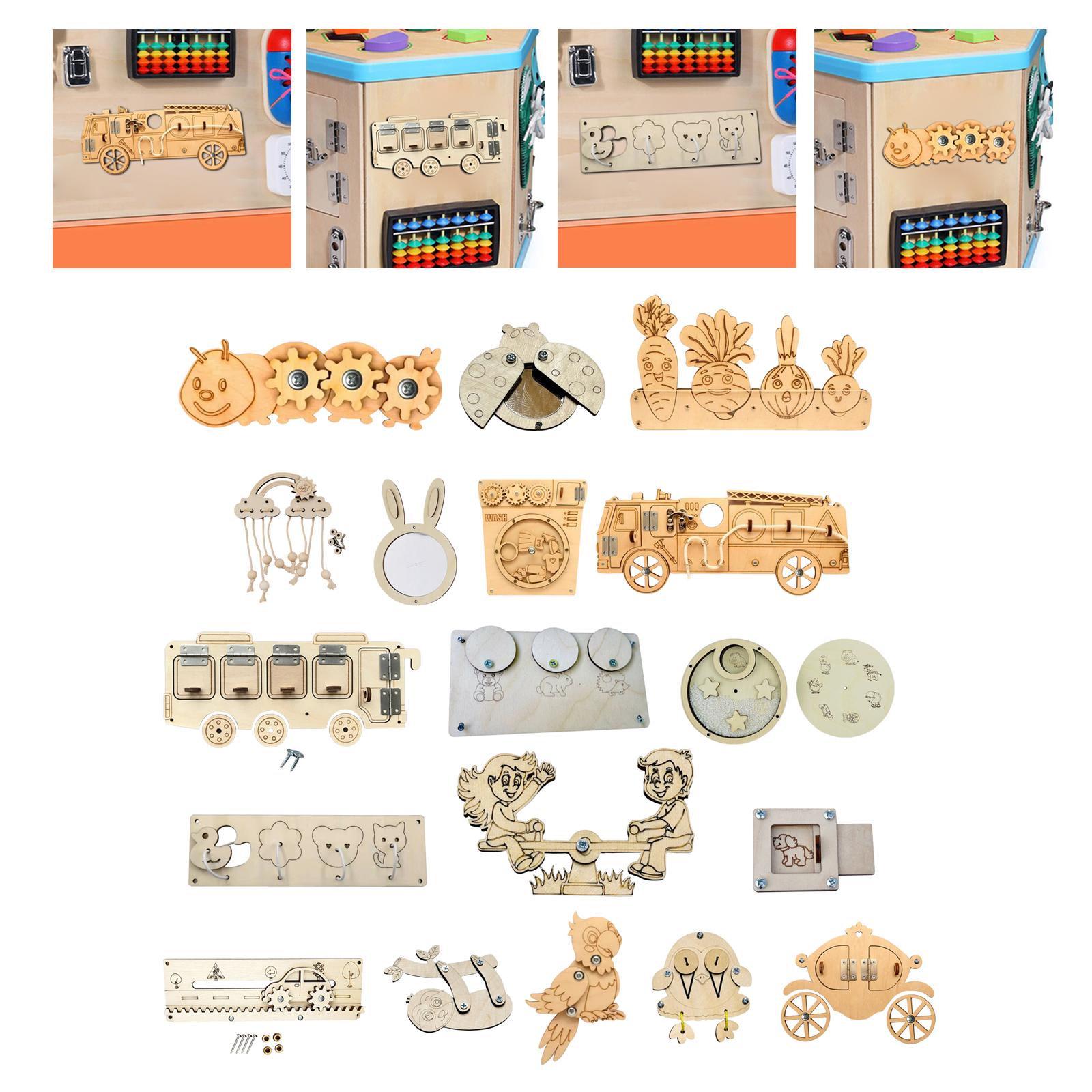 Houten Busy Board Onderdelen M - Montessori Wooden Busy Board Toddler recensie en prijs