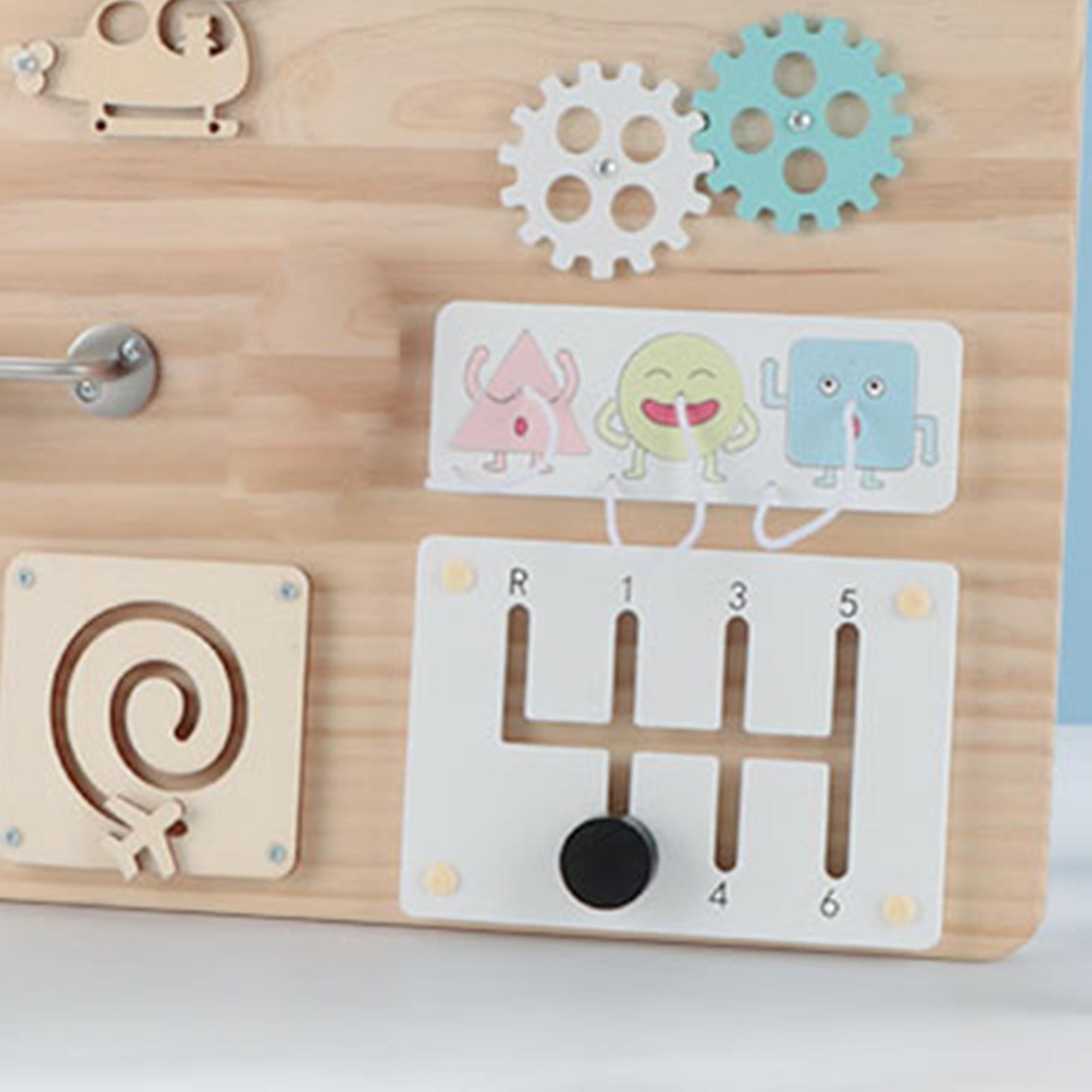 Houten activiteitenbord materi - Montessori Wooden Busy Board Toddler recensie en prijs