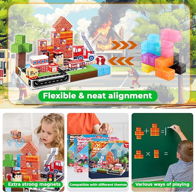 Magnetische blokken 100 stuks  - Magnetic Building Tiles Set 100Pcs recensie en prijs