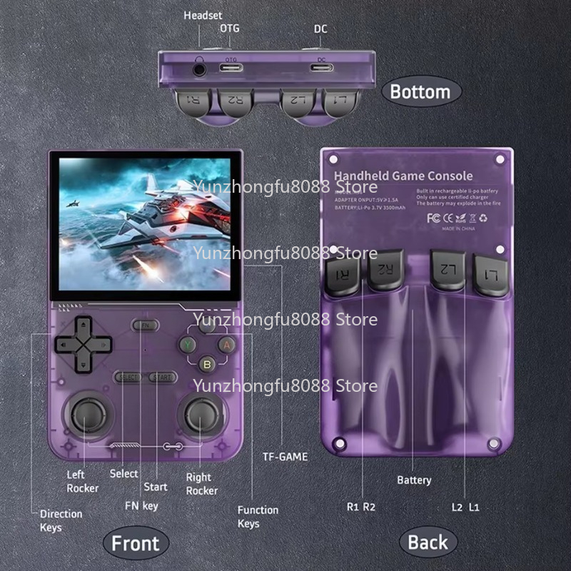 L K36 Handheld Game Console 3, - Retro Handheld Game Console R36S recensie en prijs
